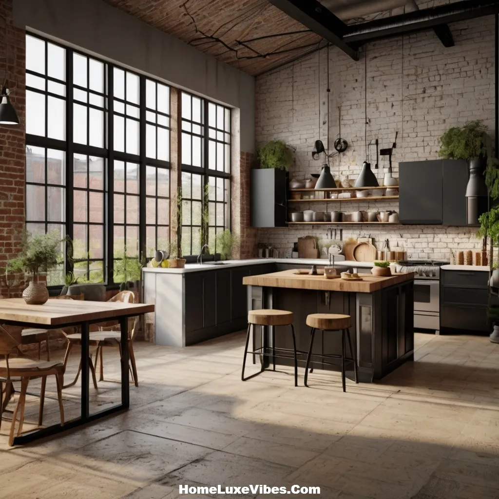 Large Kitchen Windows with Black Frames – Industrial Kitchen Design Inspiration result Large Kitchen Windows with Black Frames – Industrial Kitchen Design Inspiration