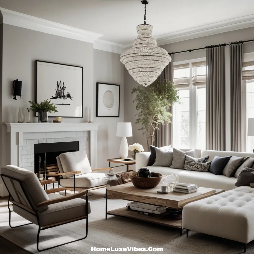 Light Filled Black and White Living Room result Light-Filled Black-and-White Living Room