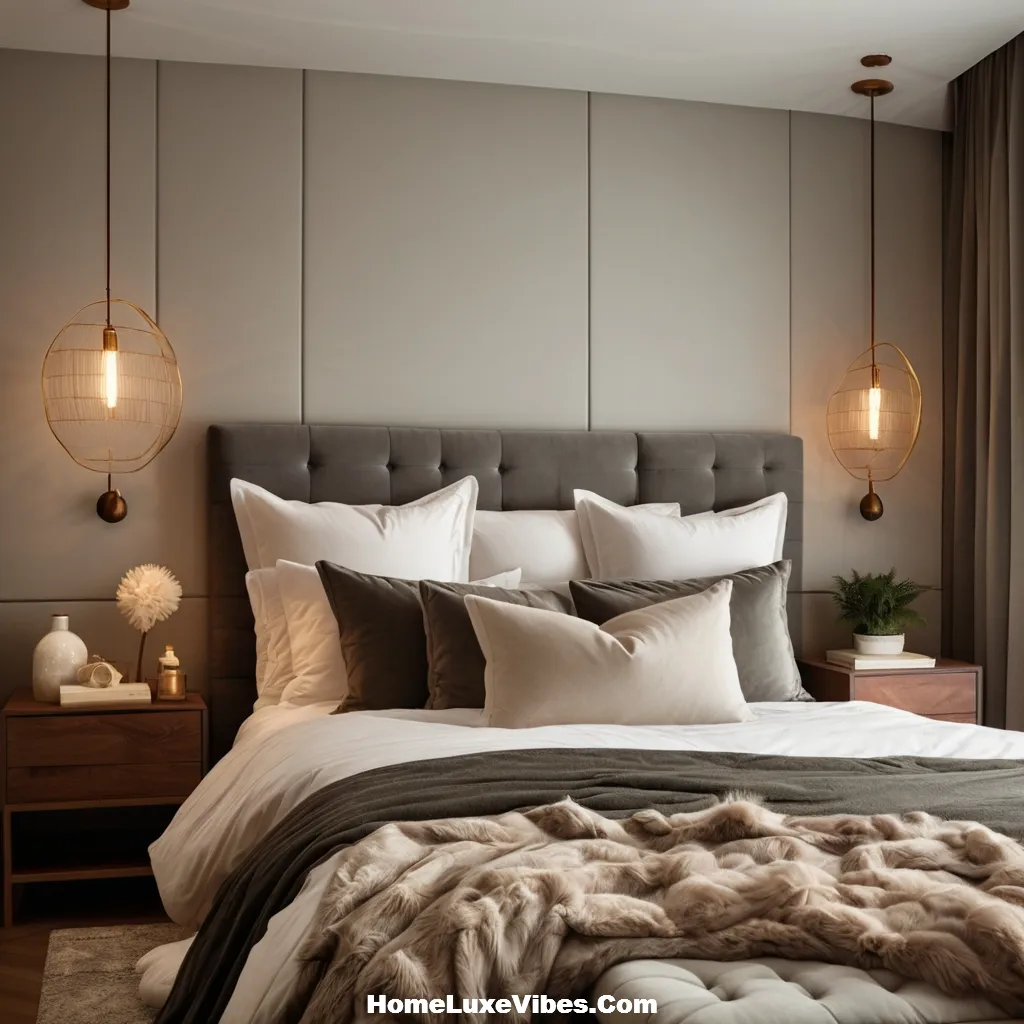 Luxury Bedroom with Plush Bedding and Decorative Pillows result Luxury Bedroom with Plush Bedding and Decorative Pillows
