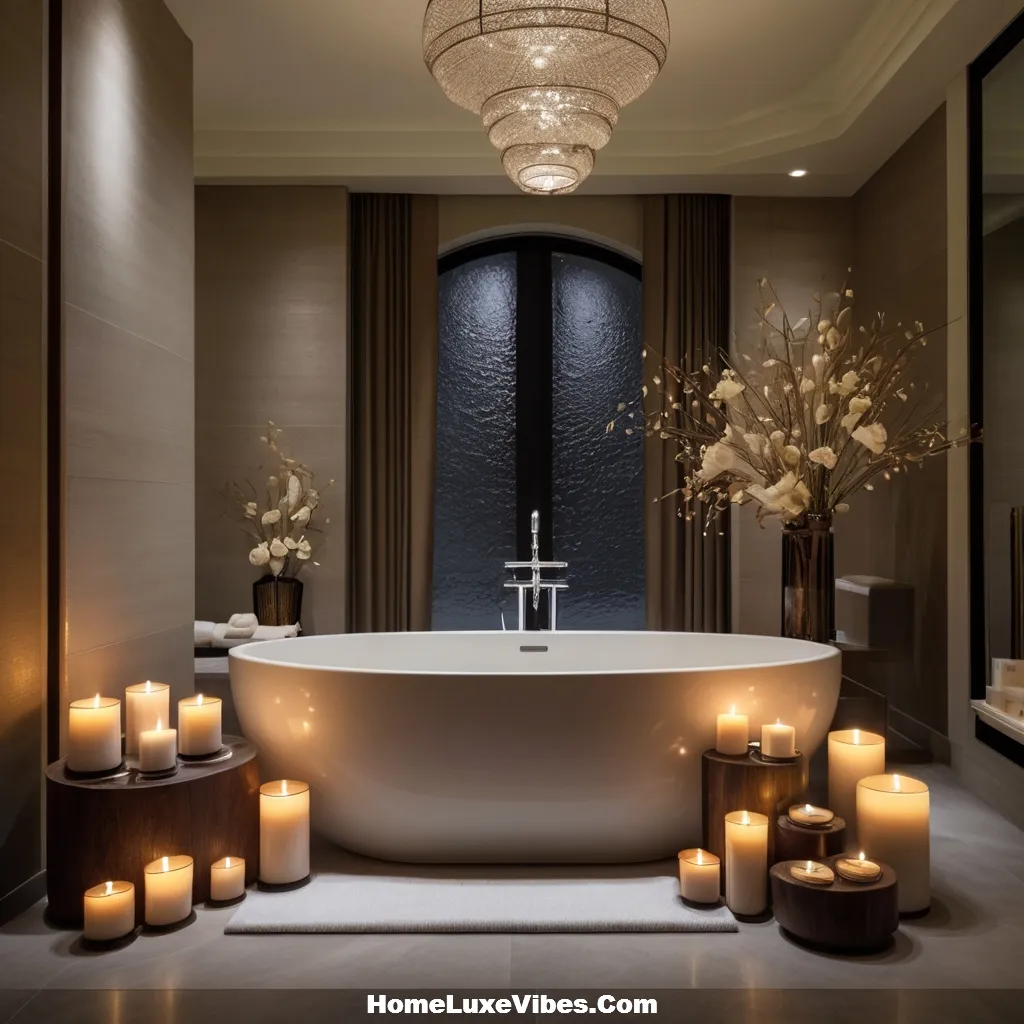 Luxury Spa Bathroom with Nesting Tables result Luxury Spa Bathroom with Nesting Tables