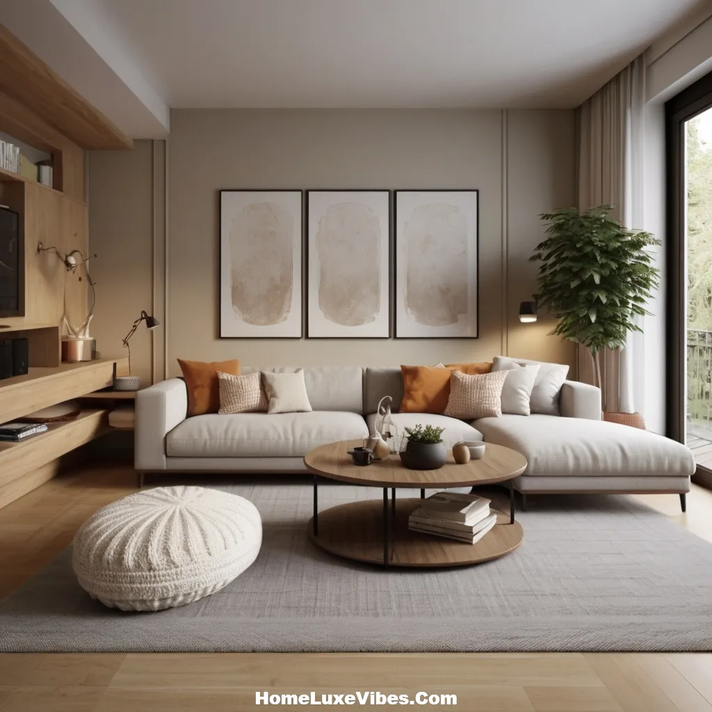 Maximized Sofa in Small Apartment Living Room
