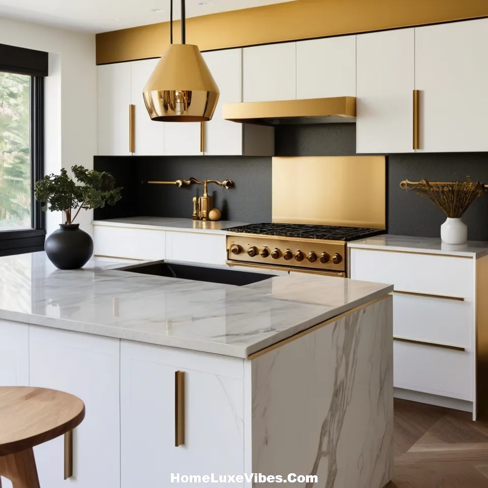 Metallic Accents Luxury Kitchen
