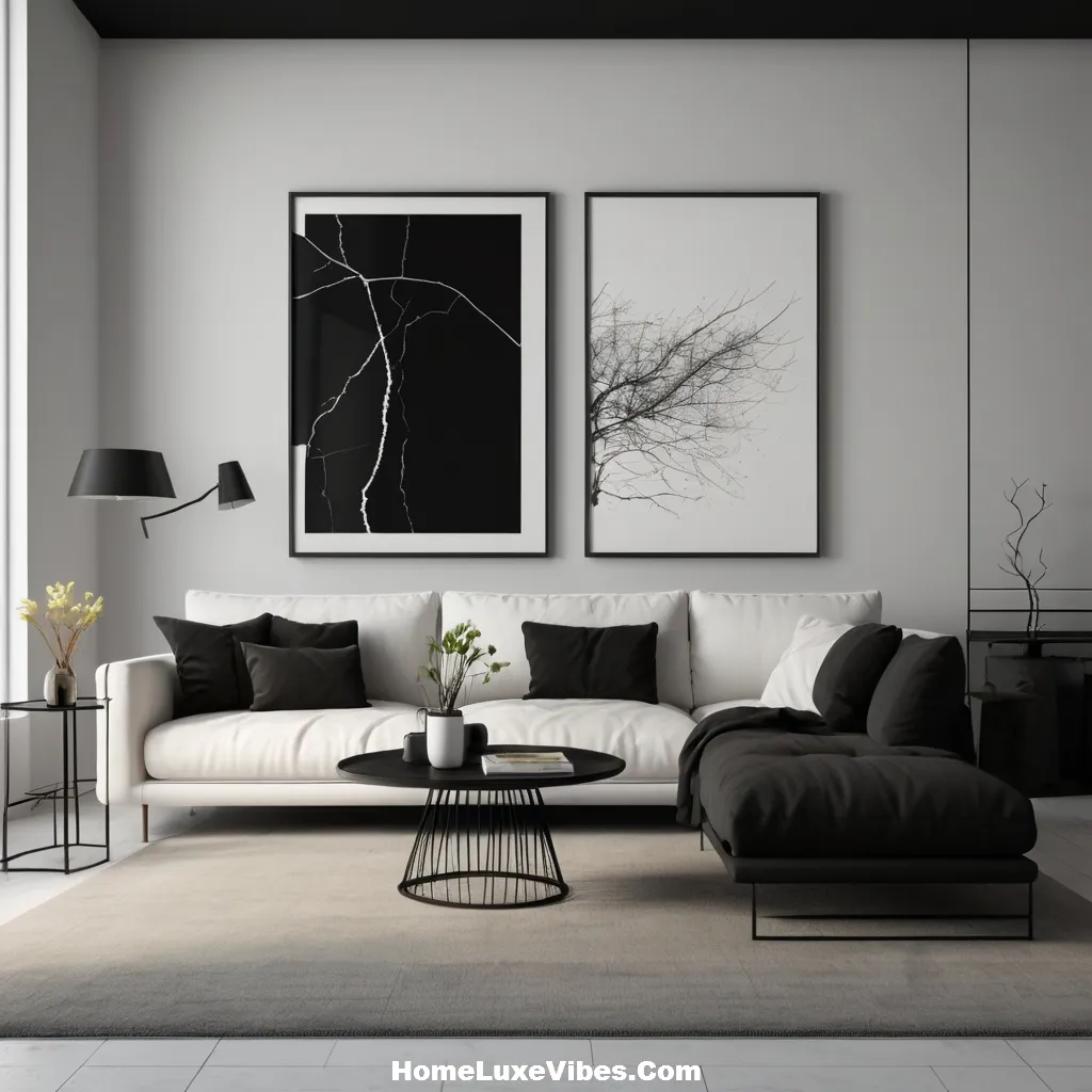 Minimalist Black and White Living Room result Minimalist Black-and-White Living Room