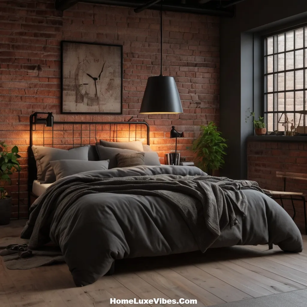 Moody Dark Bedding in Industrial Bedroom – Loft Style Inspiration result Moody Dark Bedding in Industrial Bedroom – Loft Style Inspiration
