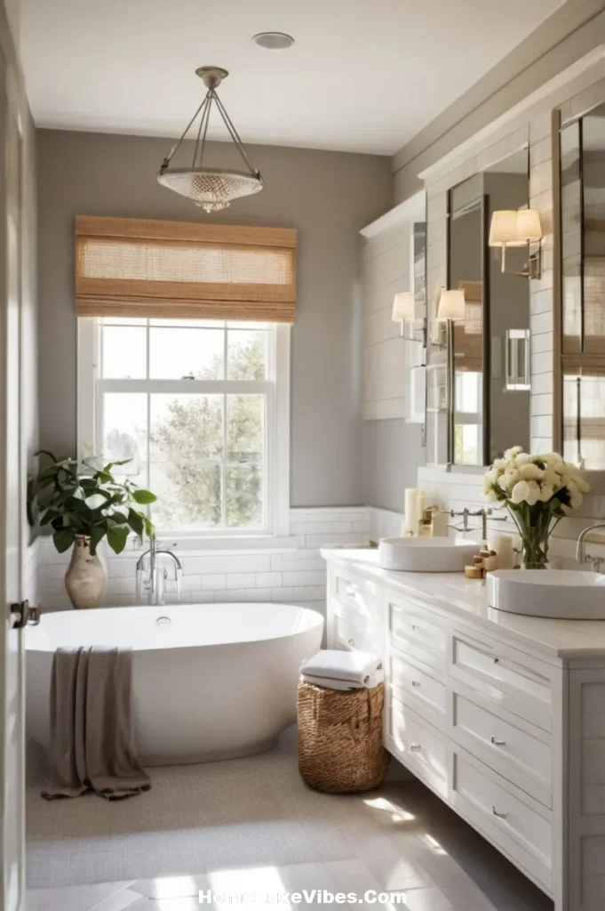Natural Light Enhanced Vanity Lighting
