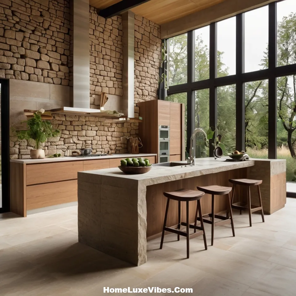 Naturally Luxurious Modern Kitchen
