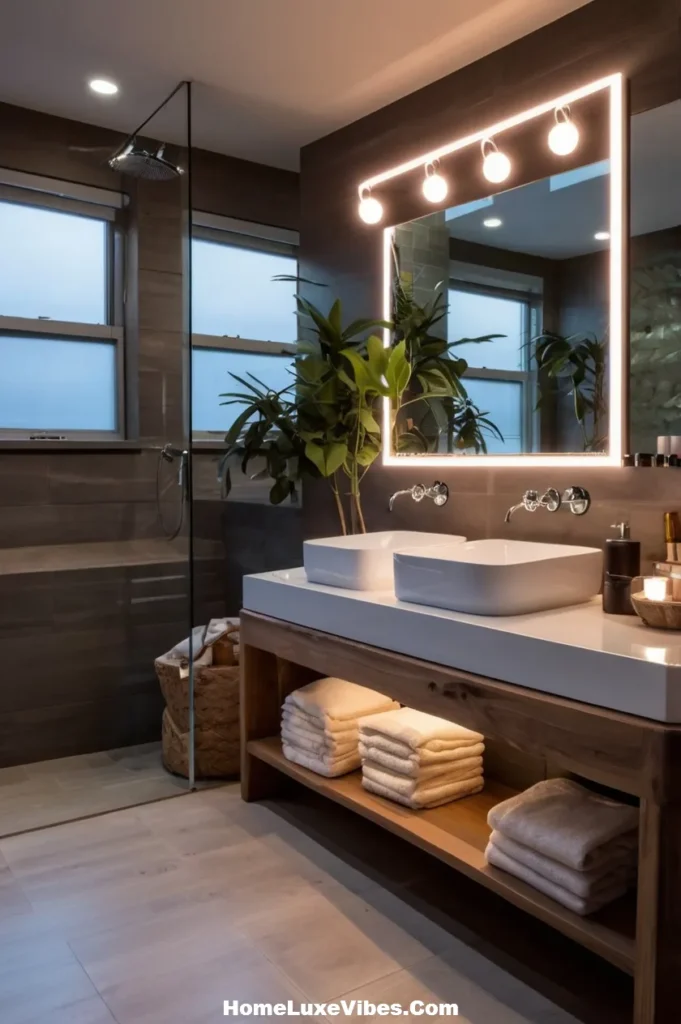 Nontraditional Bathroom Vanity Lighting
