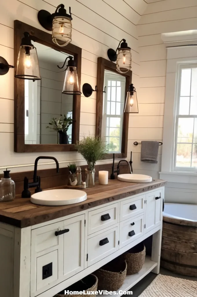 Outdoor Lantern Style Bathroom Vanity Lighting
