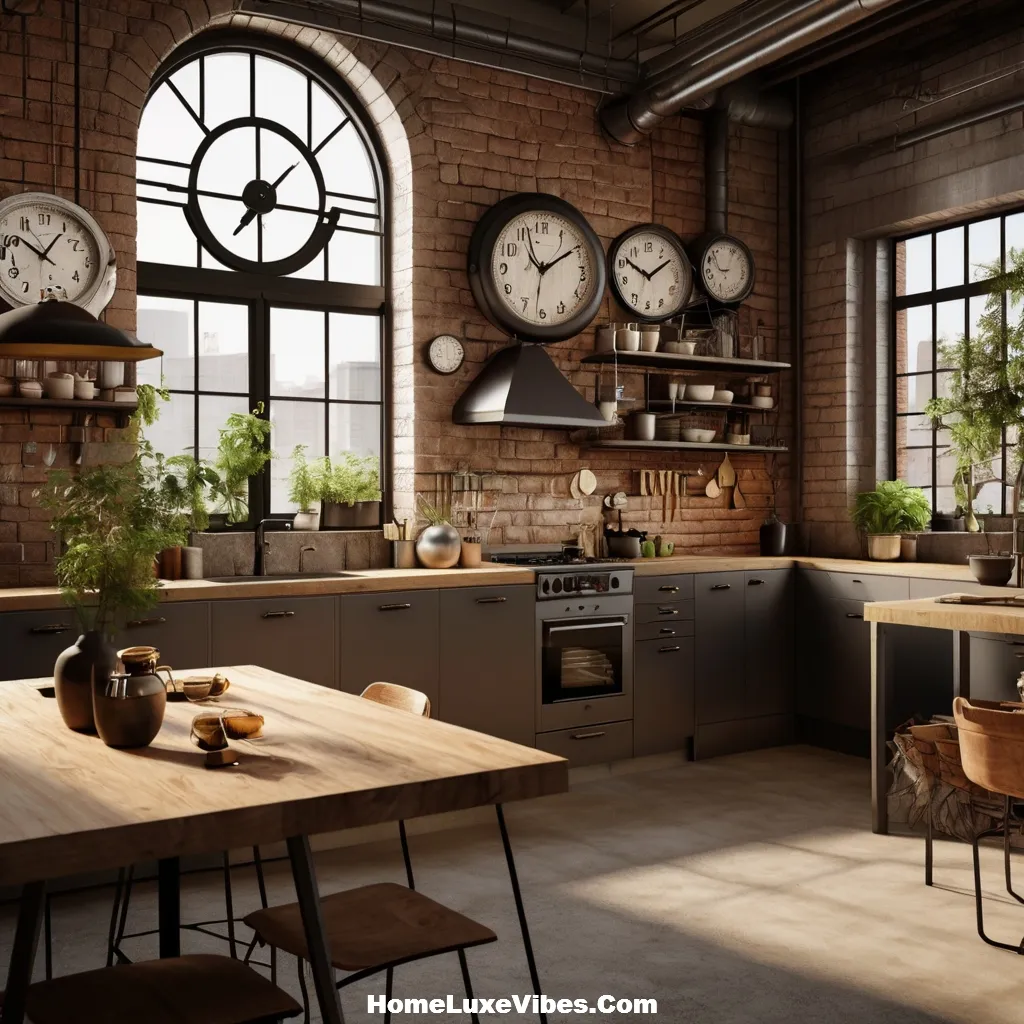 Oversized Wall Clocks for Urban Charm – Industrial Kitchen Design Inspiration result Oversized Wall Clocks for Urban Charm – Industrial Kitchen Design Inspiration