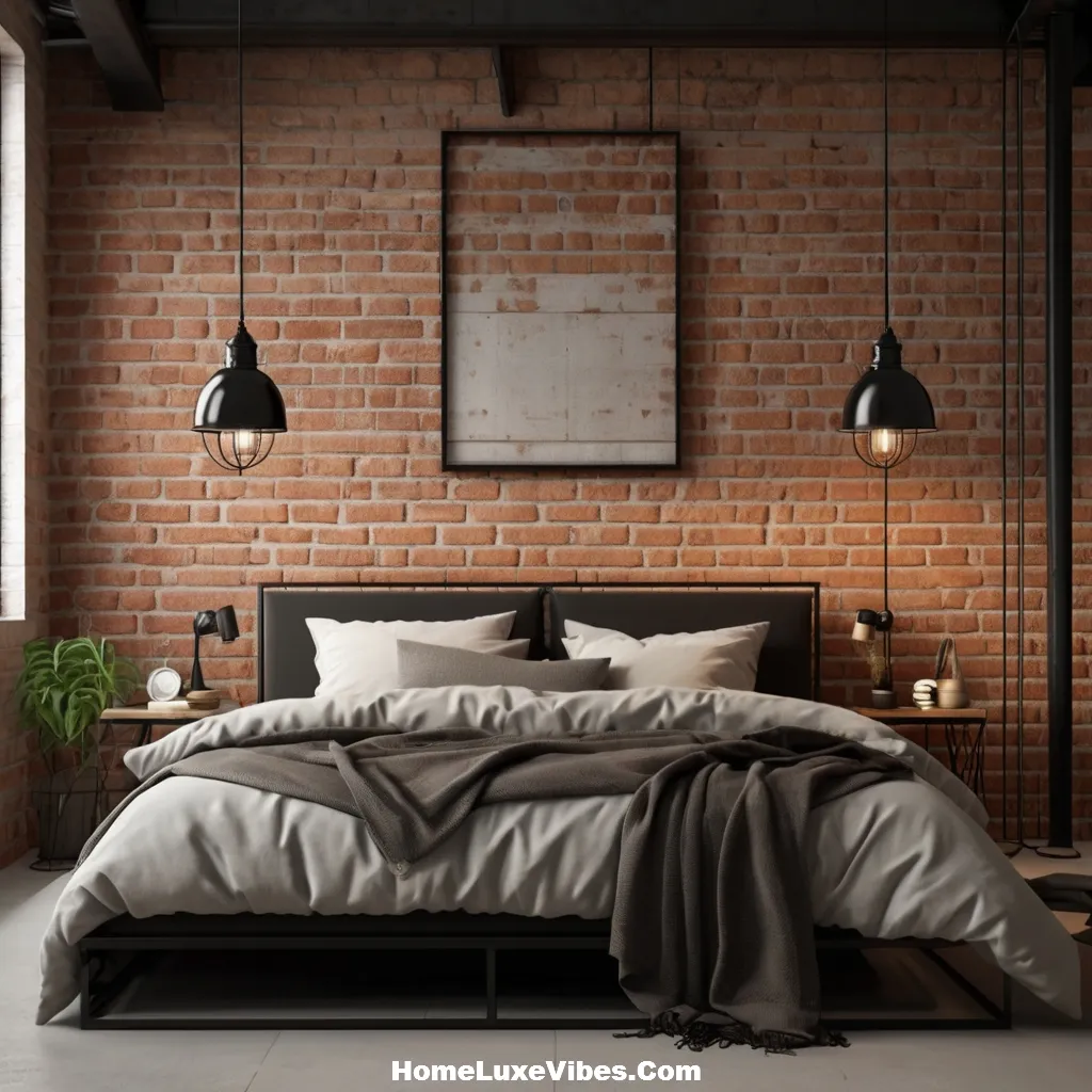 Pendant Lighting in Industrial Bedroom – Stylish Loft Lighting Idea result Pendant Lighting in Industrial Bedroom – Stylish Loft Lighting Idea