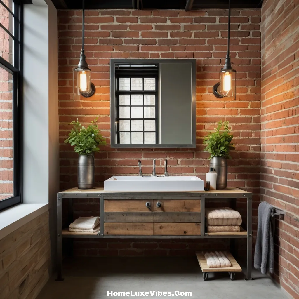 Raw Materials Highlighted in Industrial Bathroom result Raw Materials Highlighted in Industrial Bathroom