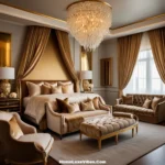 Romantic Master Bedroom with Luxurious Decor Extras