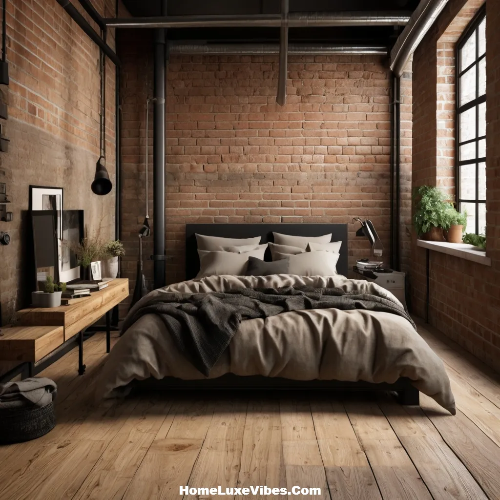 Rustic Wooden Floors in Industrial Bedroom – Loft Charm Idea result Rustic Wooden Floors in Industrial Bedroom – Loft Charm Idea