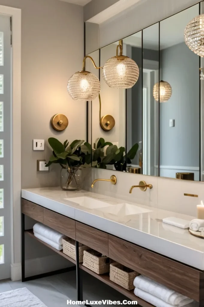 Sconce Lighting Bathroom Vanity Design

