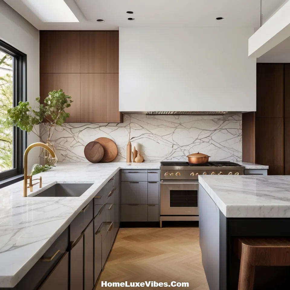 Sculptural Modern Luxury Kitchen
