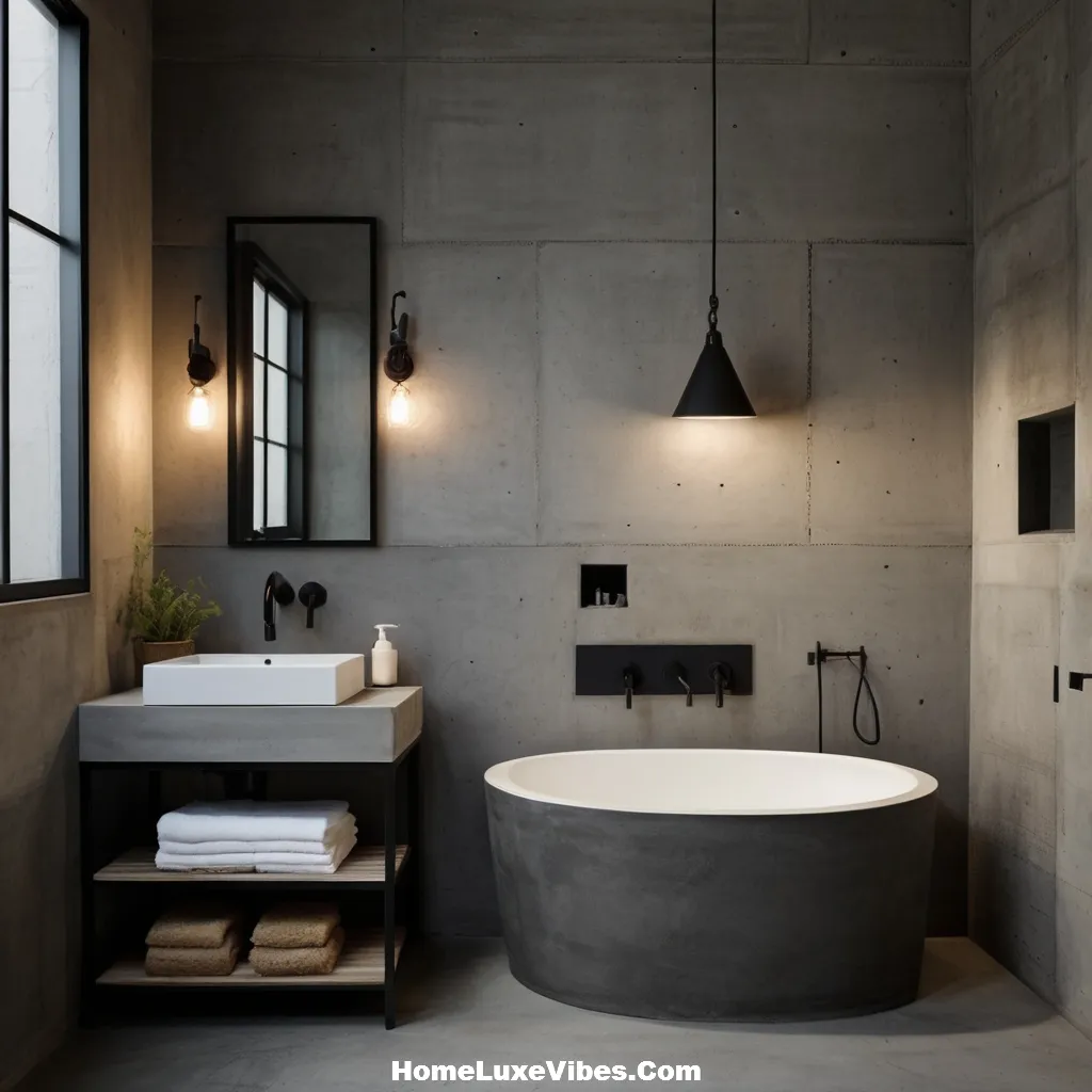 Shades of Gray Industrial Bathroom Inspiration result Shades of Gray Industrial Bathroom Inspiration
