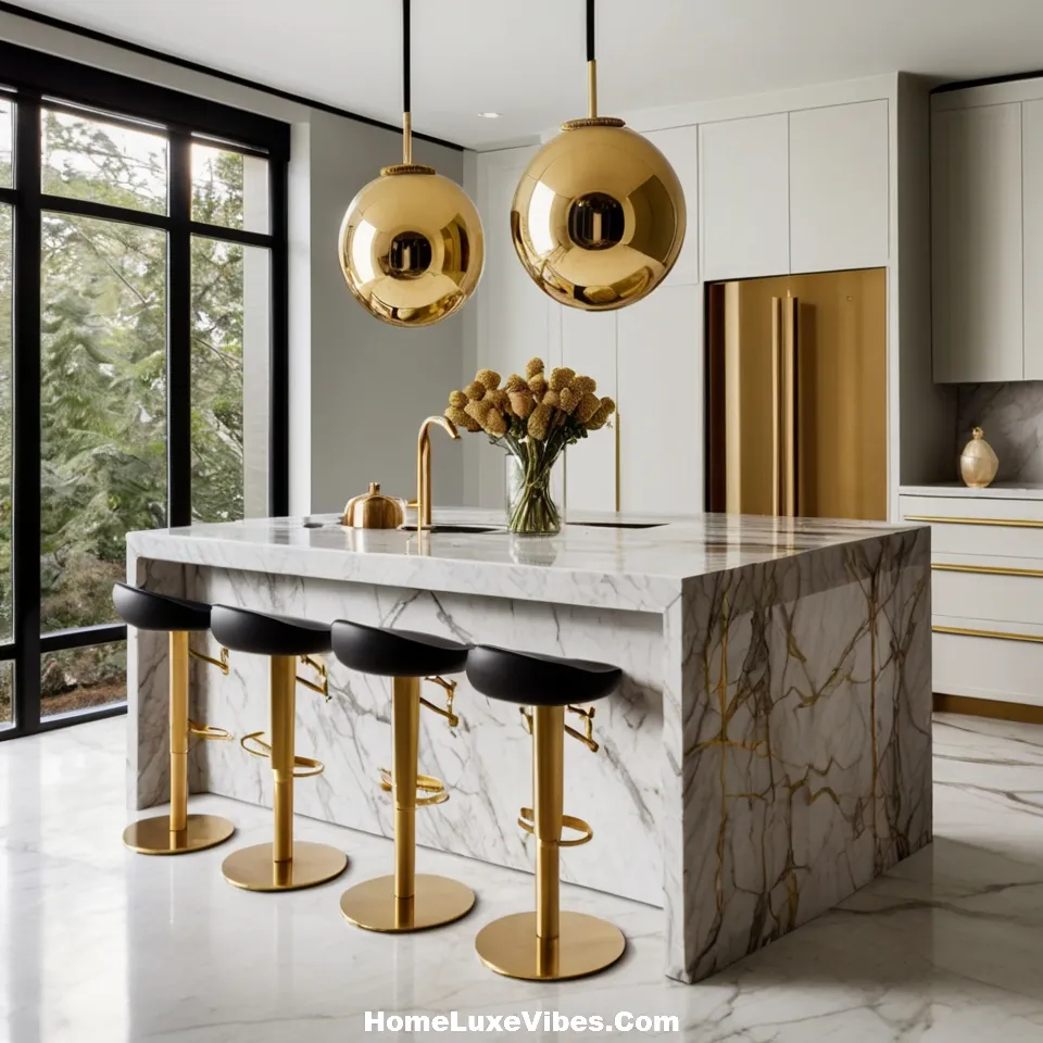 Statement Kitchen Island Luxury Design
