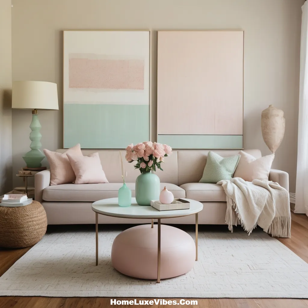 Subtle Pastel Accents in Modern Living Room result Subtle Pastel Accents in Modern Living Room