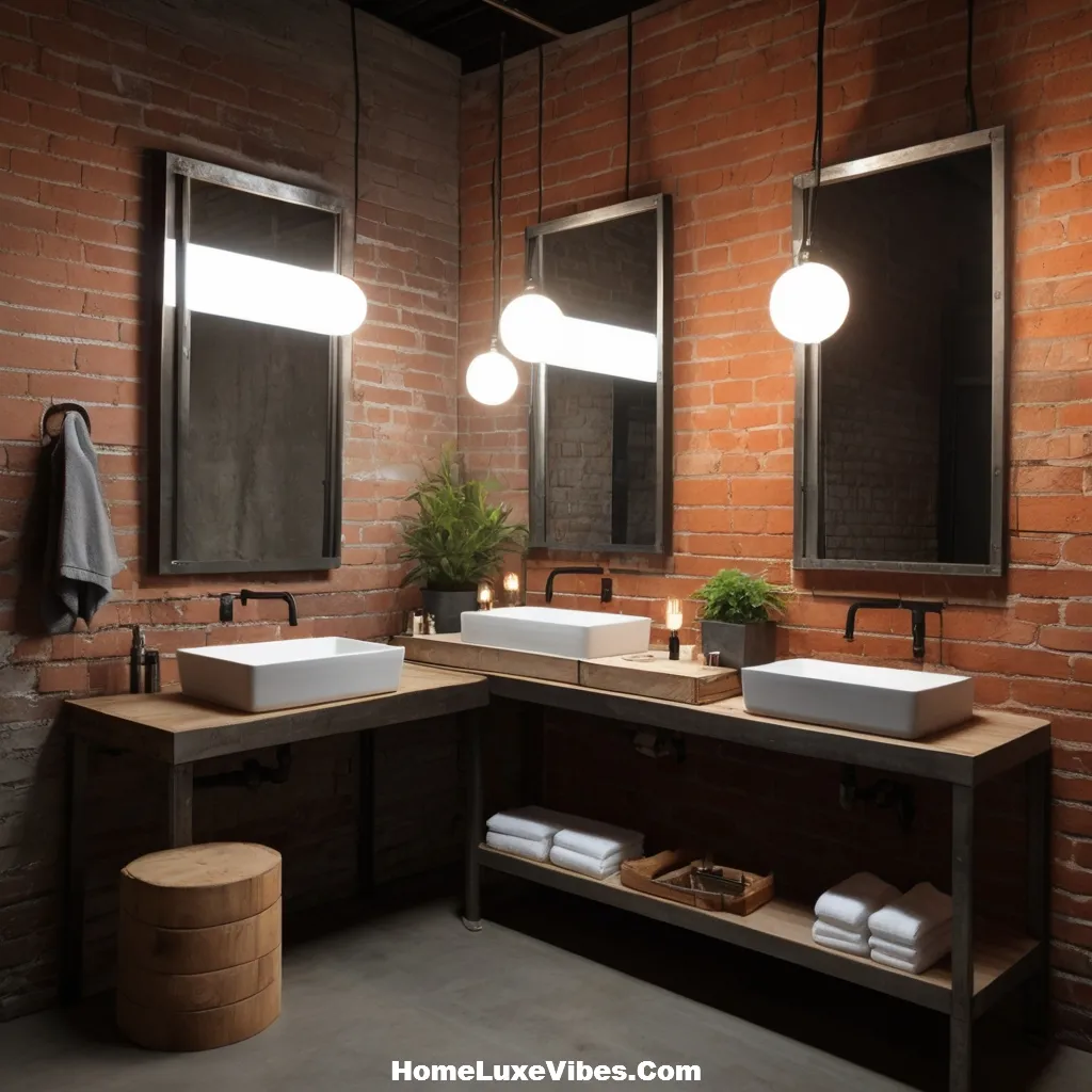 Twin Industrial Sinks in Bathroom Design result Twin Industrial Sinks in Bathroom Design