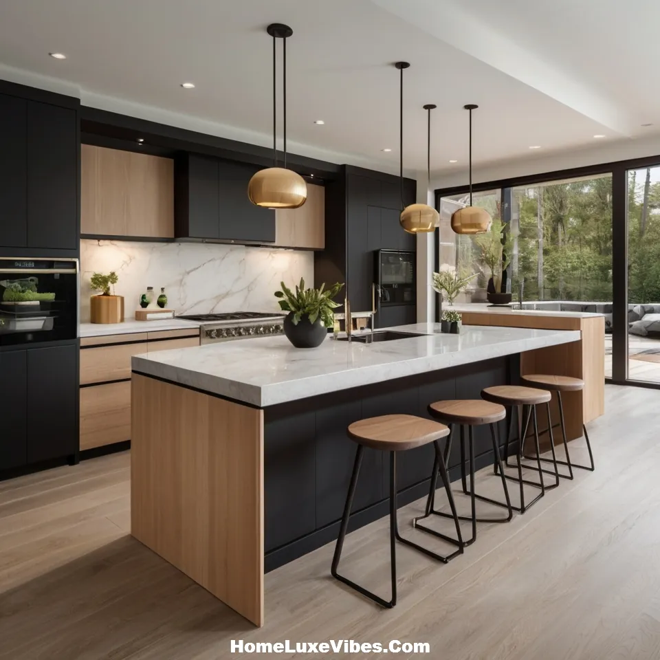 Two-Tone Luxury Kitchen Cabinets
