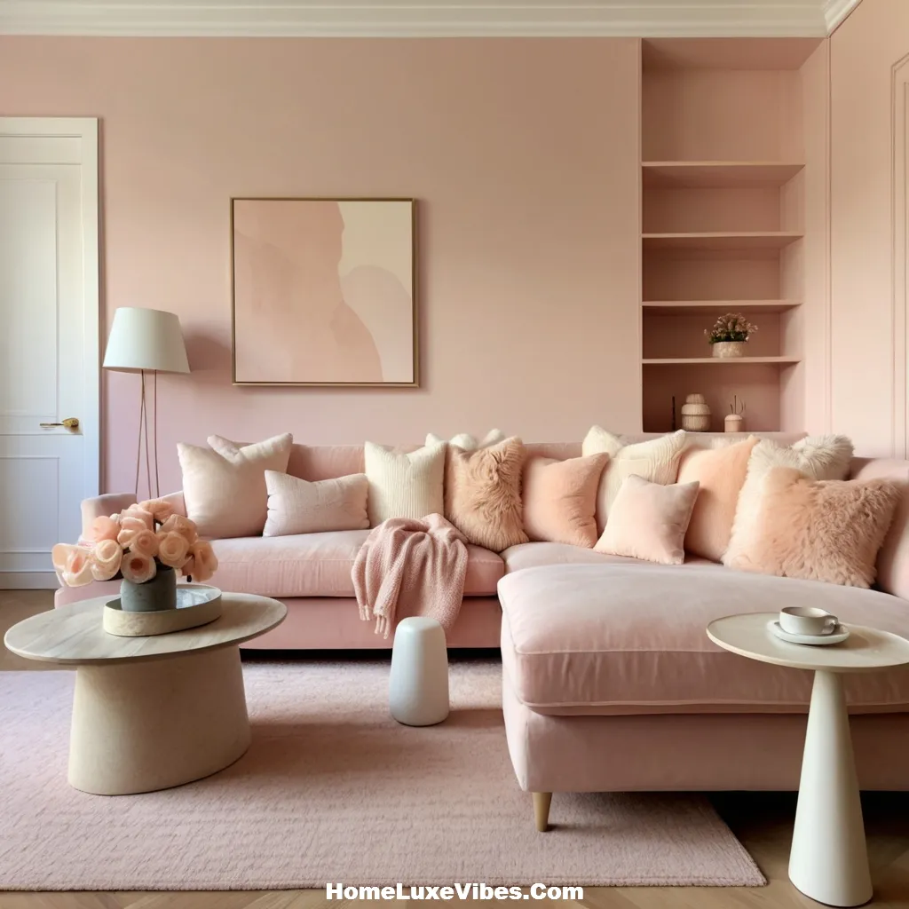 Warm Pastel Living Room with Two Color Harmony result Warm Pastel Living Room with Two Color Harmony