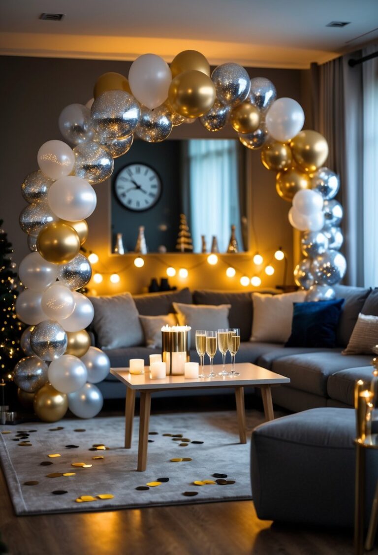 Sparkling Sophistication: 18+ New Year Eve Living Room Decor Ideas for a Night to Remember