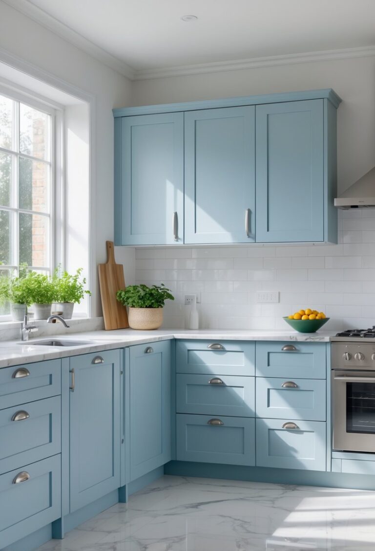 v2 17e2qq ttixr Go Bold with Icy Blue Kitchen Cabinets: Your Cool & Serene Color Guide